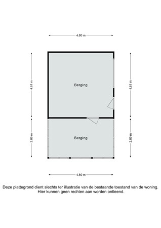 Plattegrond - Mesweg 35, 6287 BG Eys - Mesweg 35 Eys - Berging 2D.jpg